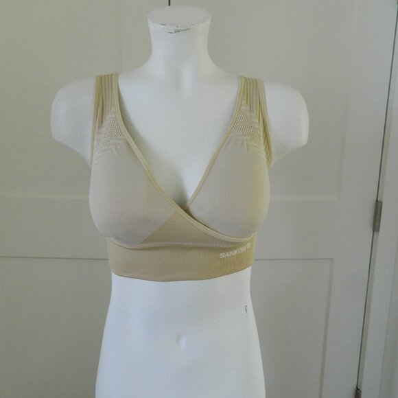 NWT SANKOM PATENT BRA SUPPORT & POSTURE CLASSIC BEIGE SZ S-M Switzerland $99.00 - Picture 6 of 6